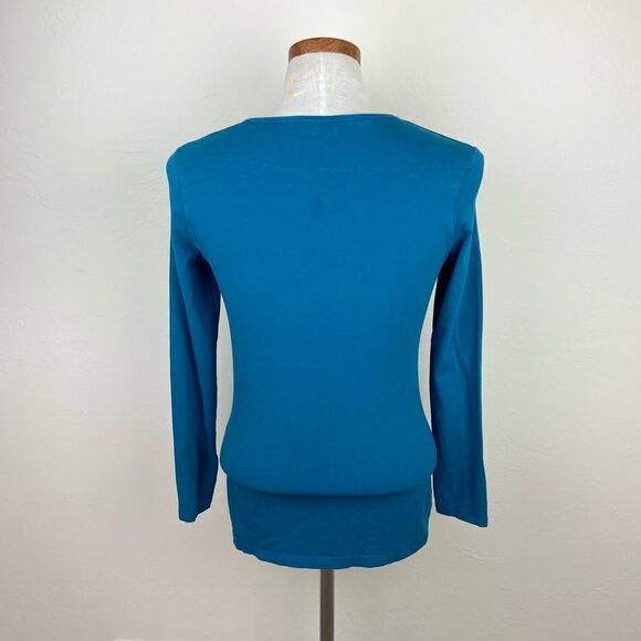 Gymshark Long Sleeve Workout Top - Blue - Picture 5 of 6